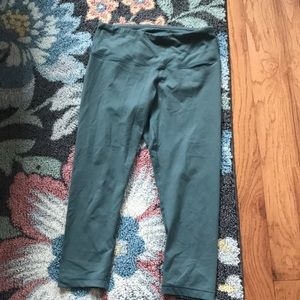 Green yoga pants